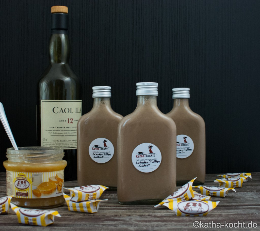 Toffee Likör mit Sahne Muh-Muhs - Katha-kocht!