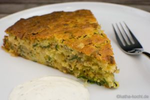 Herzhafter Zucchinikuchen mit Hackfleisch und Käse Zucchinikuchen mit Hackfleisch und Käse