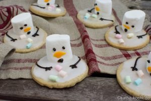 schmelzende schneemann plätzchen - schmelzender frosty plätzchen