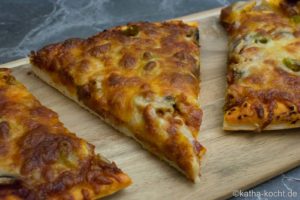 Feurige Chorizo Pizza