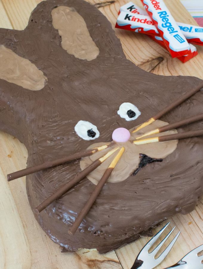 Osterhasen Kuchen - Kinderschokolade Kuchen