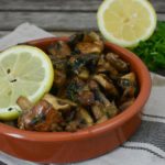 Tapas – marinierte Champignons mit Zitrone und Oregano