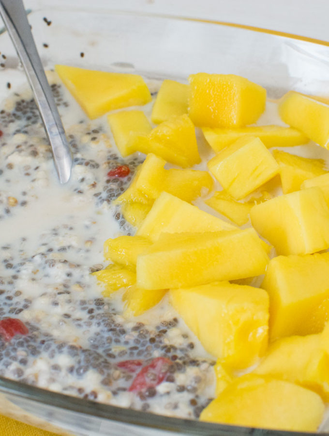 Chia Overnight Oats mit Mango