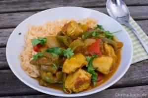 Jamie Olivers Hähnchen-Jalfrezi mit Tomatenreis