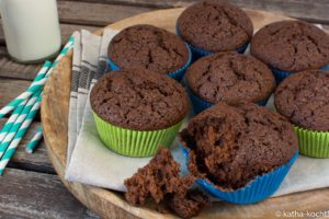 Schnelle Schokomuffins ohne Ei