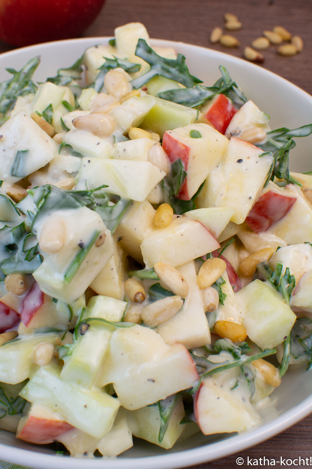 Apfel-Kohlrabisalat mit Rucola - Katha-kocht! Apfel-Kohlrabisalat mit Rucola - Katha-kocht!