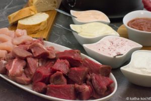 Fondue Saucen und ein paar Ideen