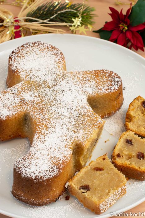 Weihnachtsbäckerei - Bratapfelkuchen ohne Ei