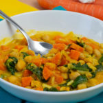 Vegetarisches Kichererbsencurry mit Spinat