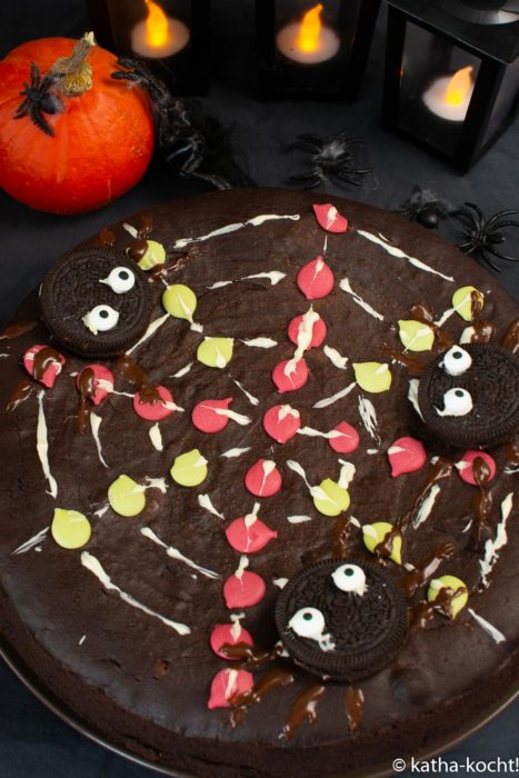 Kürbis-Schokoladenkuchen zu Halloween