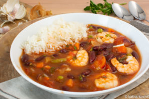 Schnelles Garnelen Chili