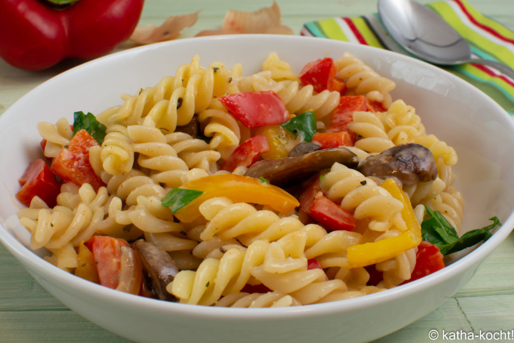 Cremige Cajun-Pasta mit Paprika 