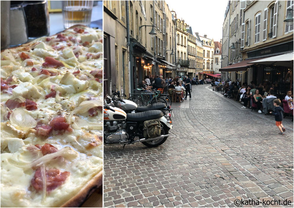 Frankreich mit Kind - Flammkuchen inMetz