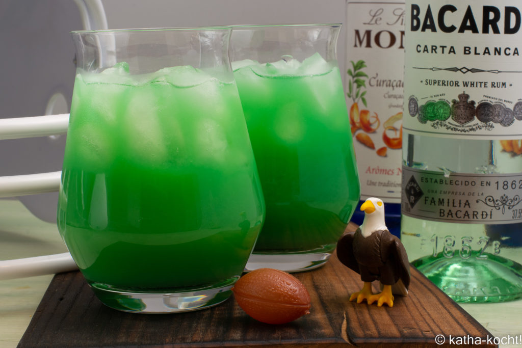 Eagles Cocktail für den Super Bowl - ein fruchtig grüner Drink