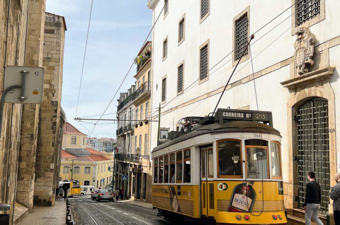 Straßenbahn in Lissabon - Portugal