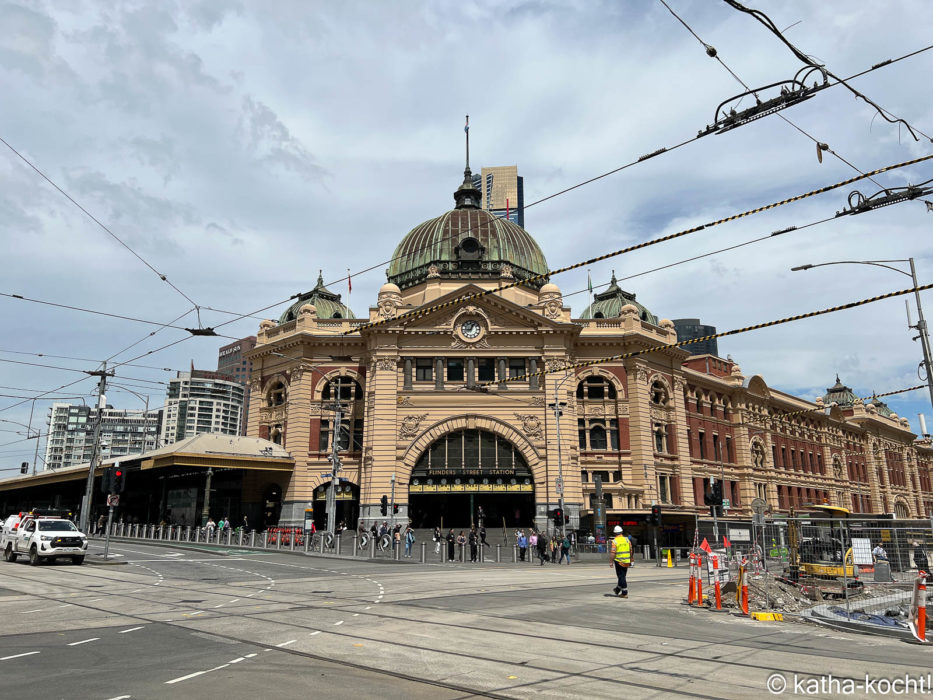 Flinders Street Station Melbourne - Australien mit Kind