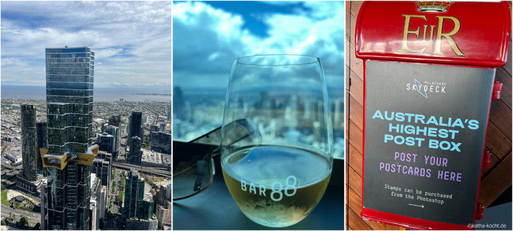 Melbourne Tower - Weißwein, Ausblick und höchster Briefkasten des Landes