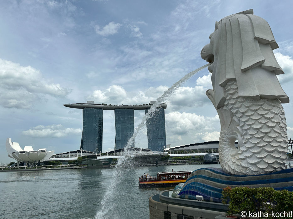 Merlion Brunnen - Singapur