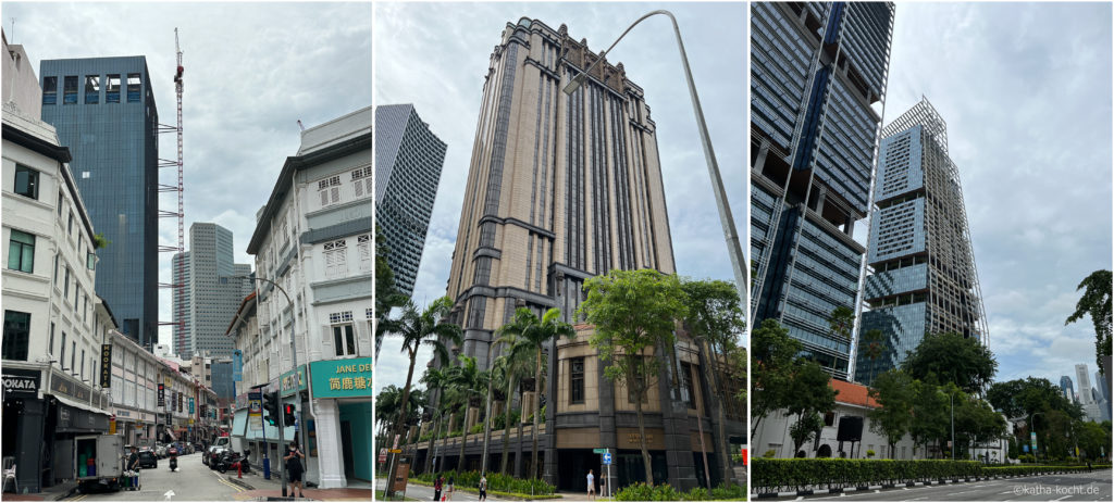 Singapur - verschiedene Hochhäuser. 