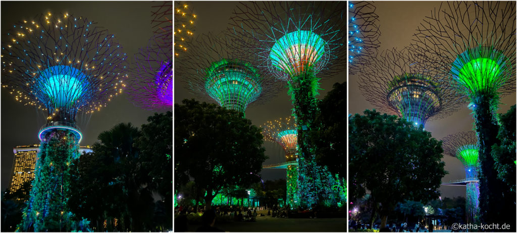 Lightshow Gardens by the Bay Singapur - Stop Over in Singapur