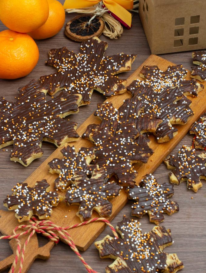 Kandierte Orangen Plätzchen